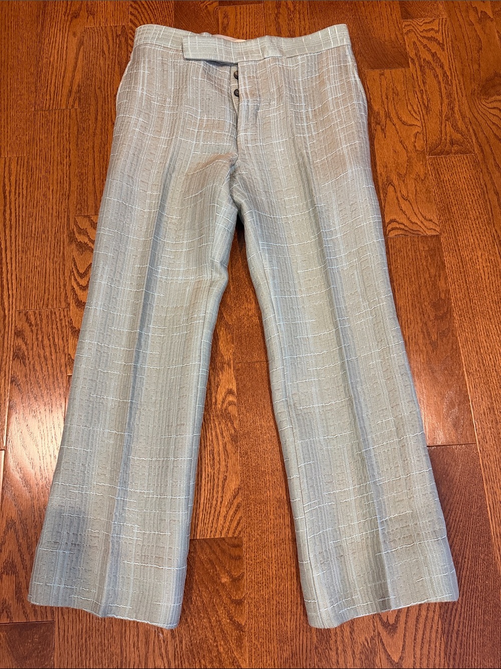 Marni Woman’s Light Green Windowpane Dress Trousers